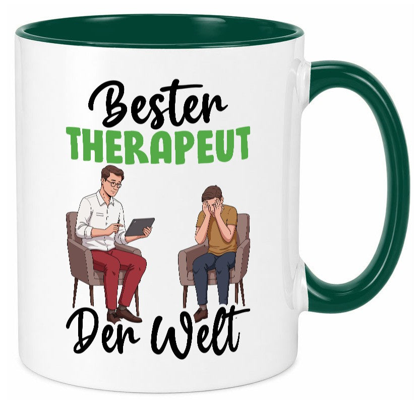 Bester Therapeut | Psychotherapie Therapie v2 Humor Geschenkidee Tasse