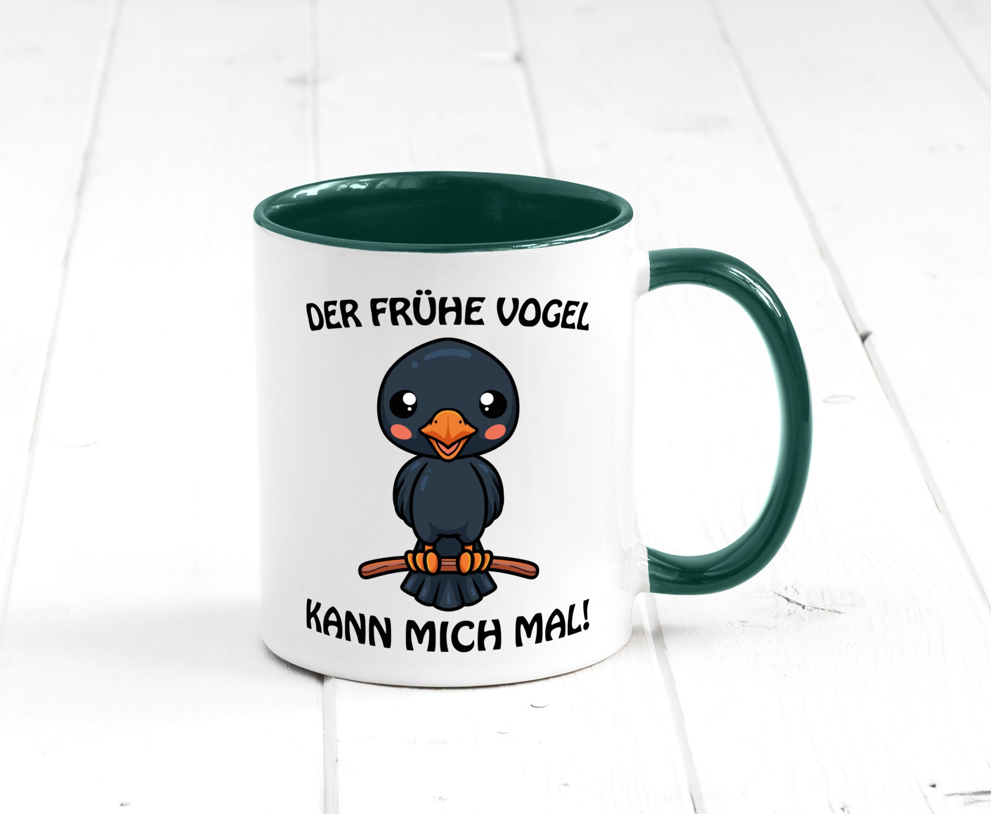 Der Frühe Vogel Humor Geschenkidee Tasse