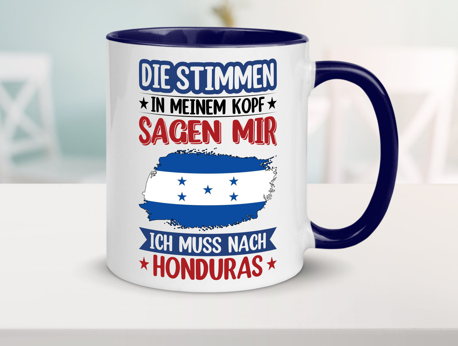 Honduras | Urlaub Stimmen in meinem Kopf Traumland Geschenkidee Humor Tasse