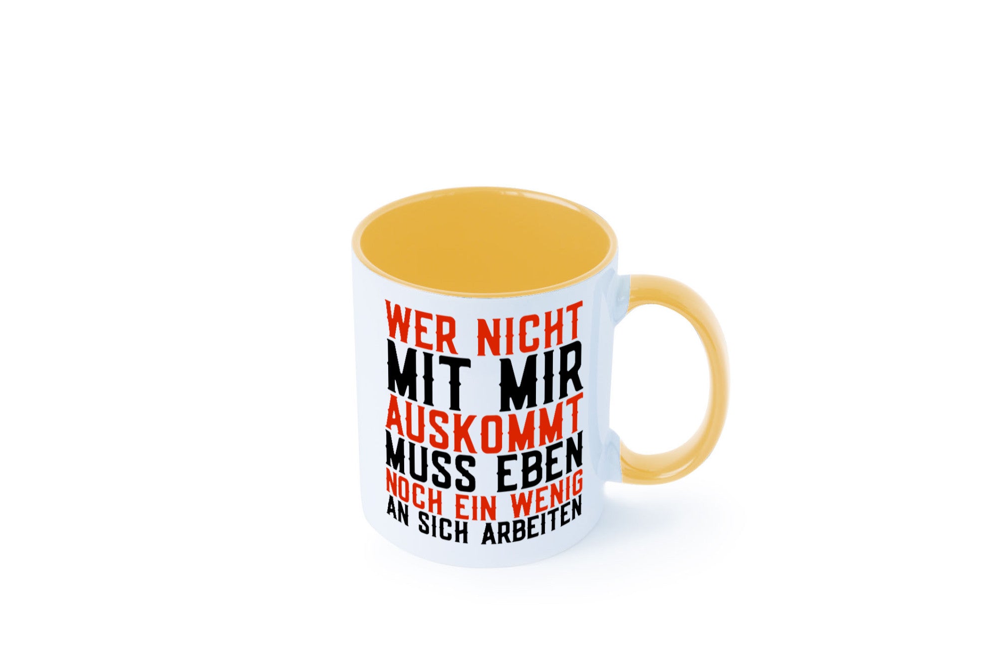 Wer nicht mit mir auskommt | Selbstbewusst witziger Spruch Geschenkidee Humor