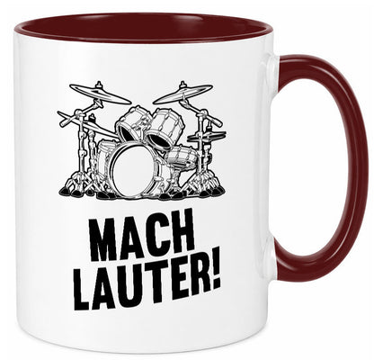 Mach lauter | Schlagzeug Band Musiker Geschenkidee Humor Tasse