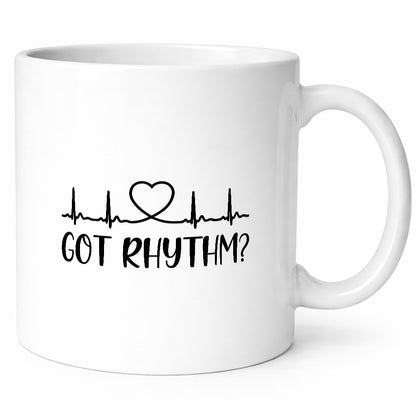 Got Rhythm? | Herzschlag Herz Geschenkidee Humor Tasse