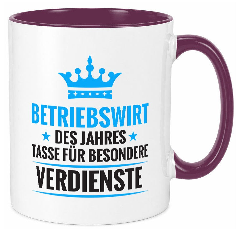 Besonderer Verdienst: Betriebswirt | Betriebswirtschaft Geschenkidee Humor Tasse