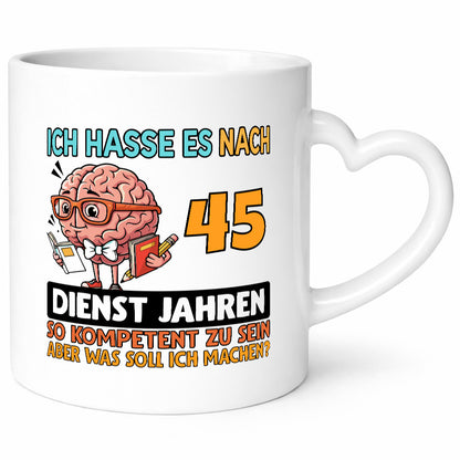 45 Jahre im Dienst | Arbeit Kompetent v2 Lustiger Spruch Geschenk Kollegen Büro