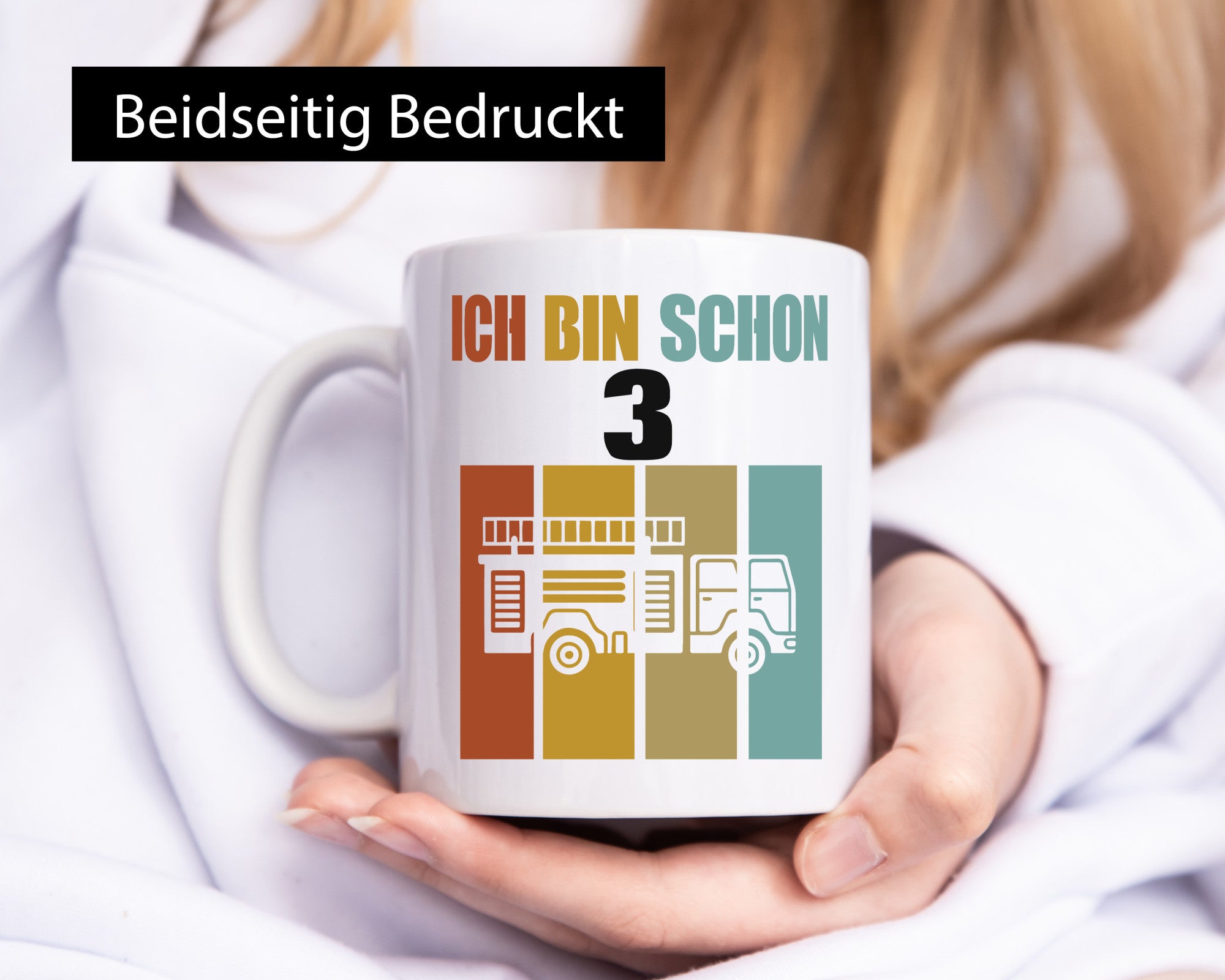 Ich bin schon 3 | 3. Geburtstag Kind Jähriger lustig Geschenkidee Geschenk Tasse