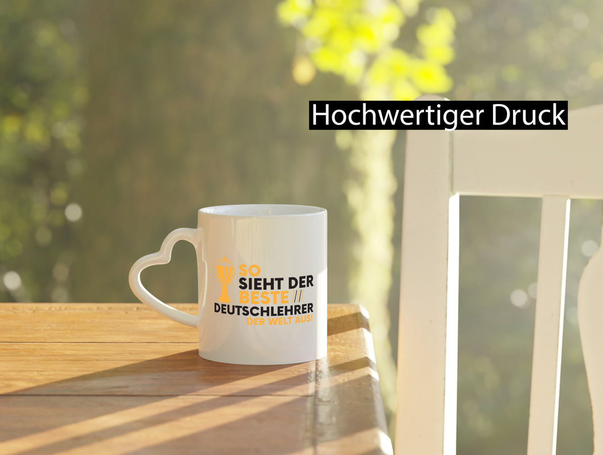 Der Weltbeste Deutschlehrer | Lehrer Schule lustiger Spruch Geschenk Humor Tasse