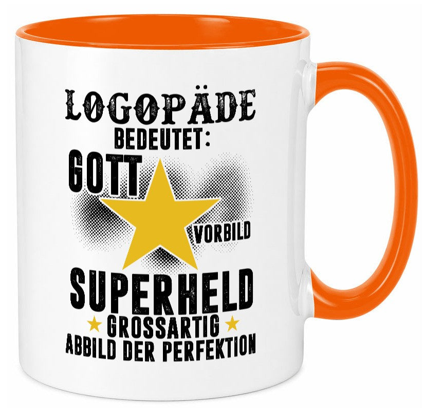 Bedeutung von Logopäde | Sprachtherapie lustiger Spruch Geschenk Humor Tasse
