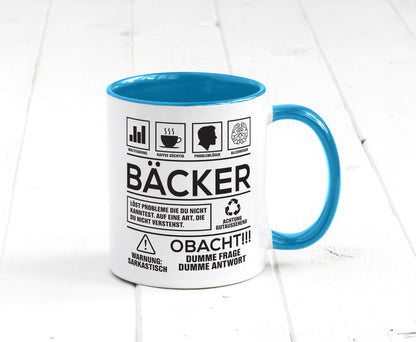Achtung Probleme Bäcker | Bäckerei Backen Konditor Geschenk Humor Geschenkidee