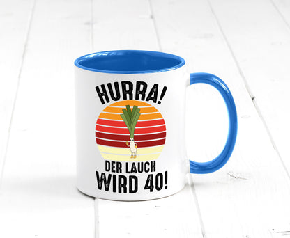 Hurra der lauch wird 40 | 40. Geburtstag Ehrentag Geschenk Geschenkidee