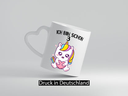 3. Geburtstag | Ich bin schon 3 Jahre Einhorn Mädchen lustig Geschenkidee