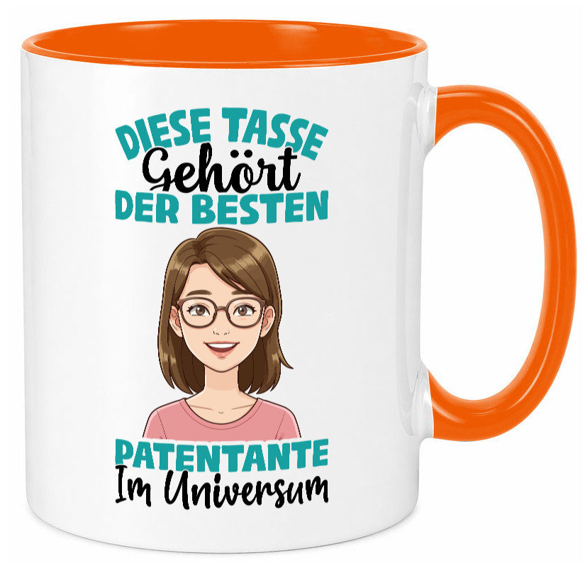 Im Universum: Patentante | Beste Tante Geschenk Humor Geschenkidee lustiger Tasse