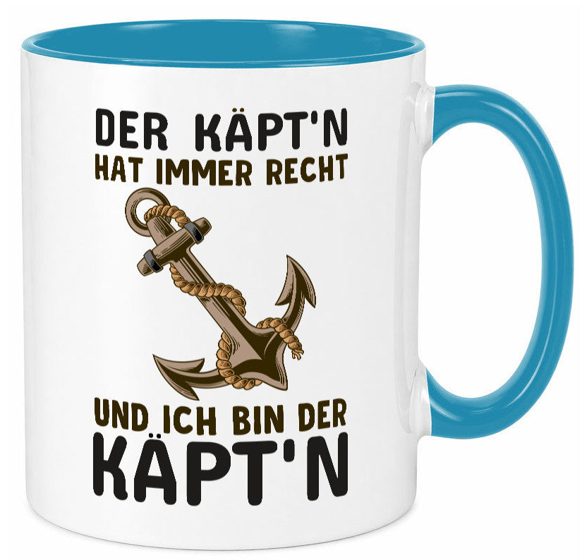 Der Kapitän | Käpt?n Tasse Schifffahrer Boot lustig Humor Geschenkidee Geschenk