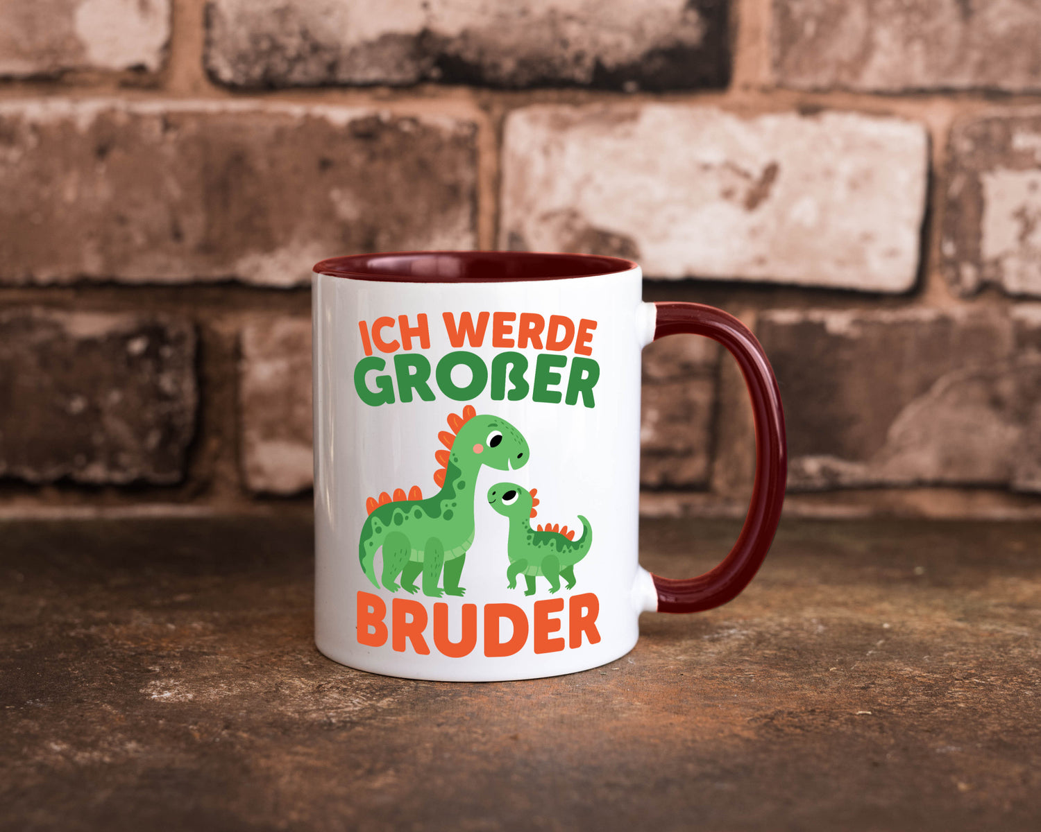 Ich werde Großer Bruder | Dino Brudersaurus lustig Humor Geschenkidee Geschenk