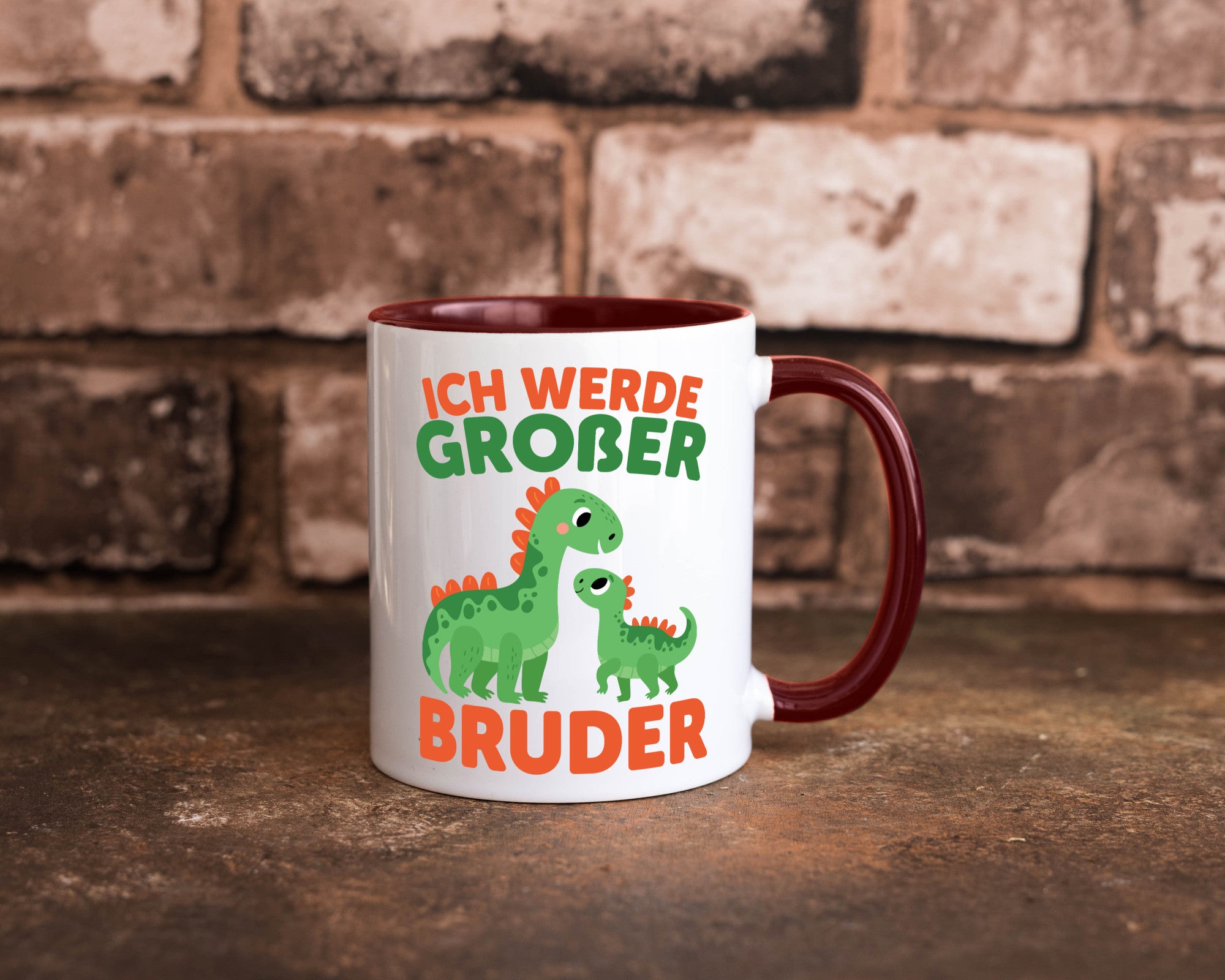 Ich werde Großer Bruder | Dino Brudersaurus lustig Humor Geschenkidee Geschenk