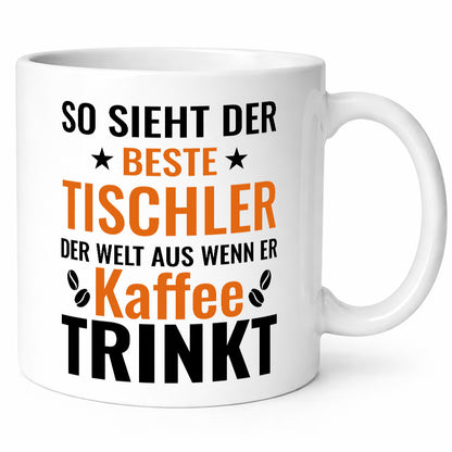 Kaffee trinkt: Tischler | Handwerk Beruf Tischlerei Humor Arbeit Kollegen Büro