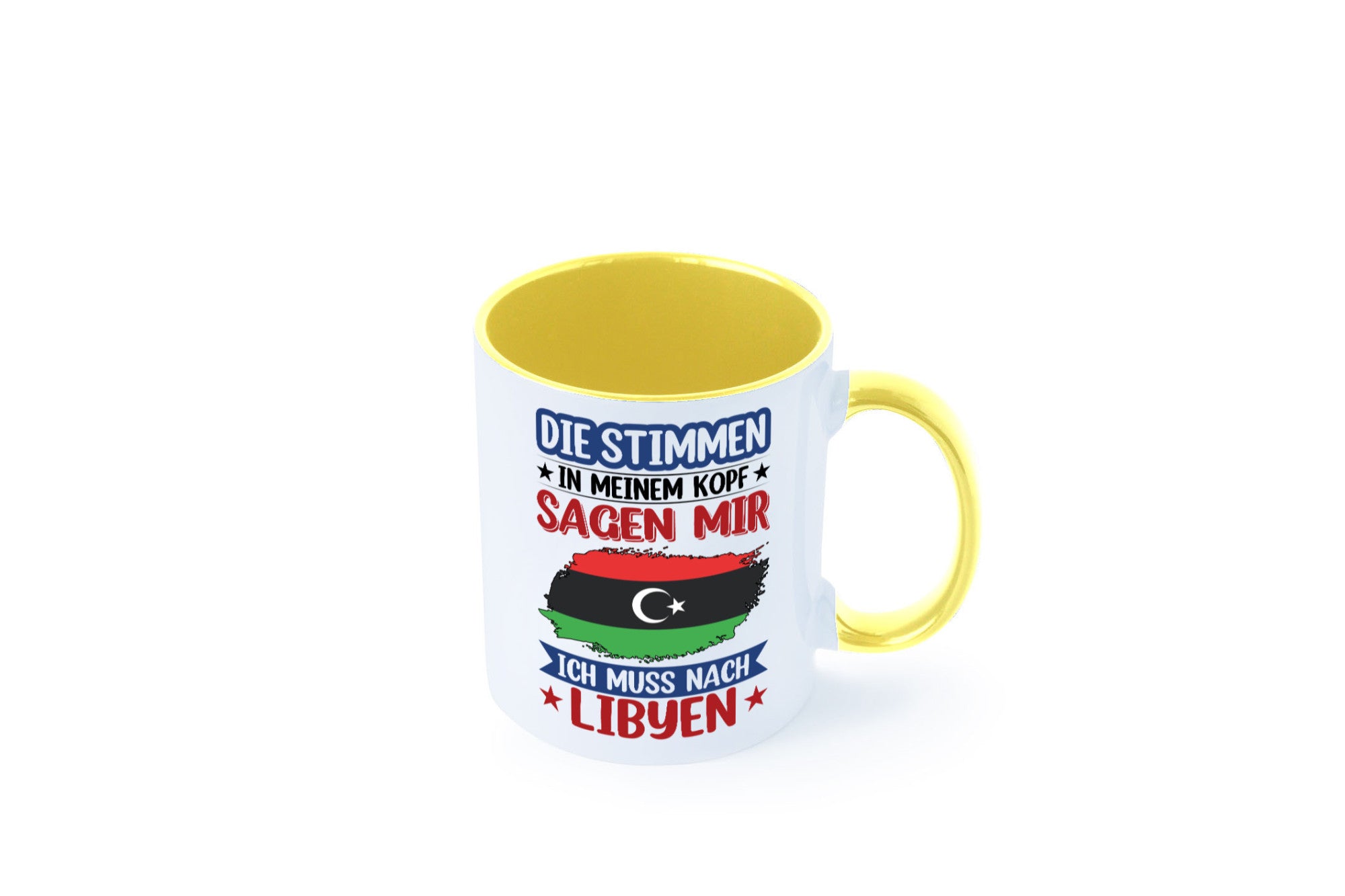 Libyen | Urlaub Stimmen in meinem Kopf Traumland Geschenkidee Humor Tasse