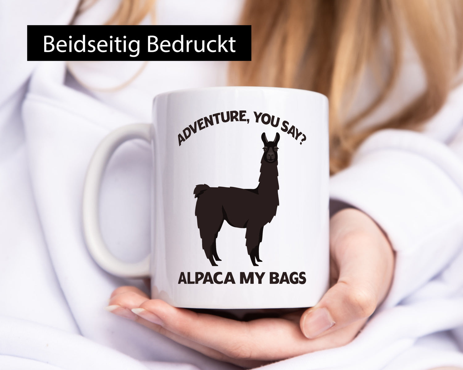 Adventure, Alpaca | Humor Geschenkidee Tasse