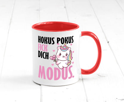 Hokus Pokus lustiger Spruch Geschenk Humor Geschenkidee Tasse