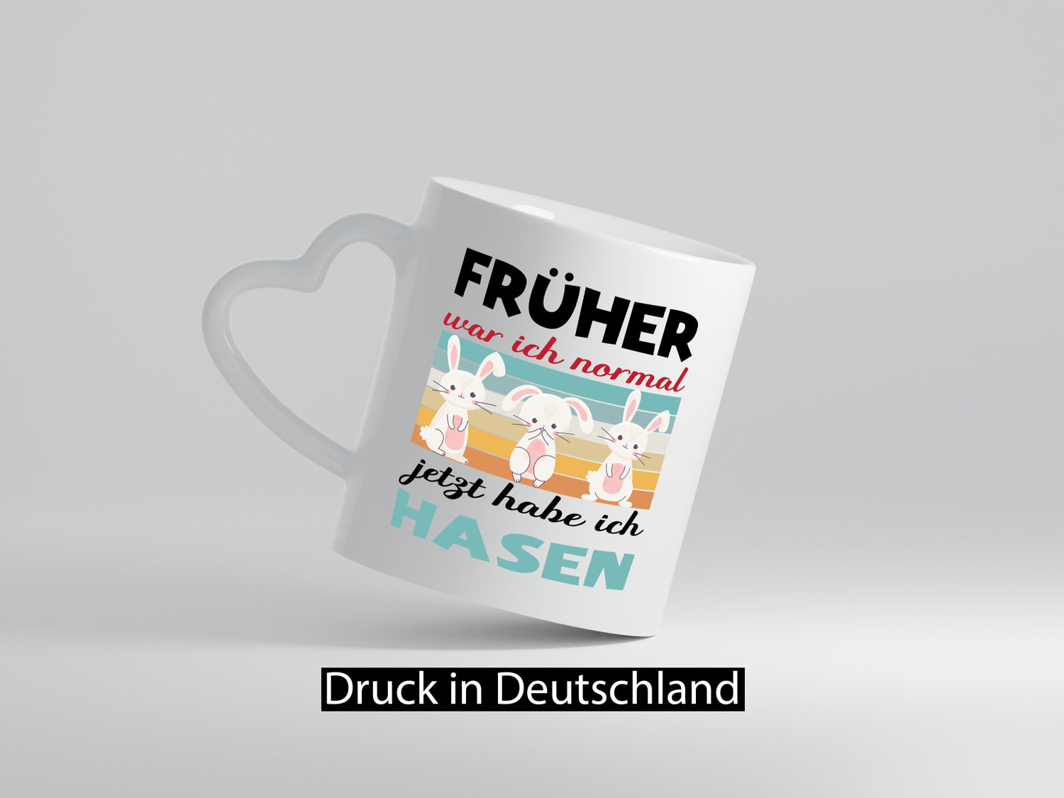 Früher war ich normal | Hasen Tiere Mama lustig Familie Geschenkidee Geschenk