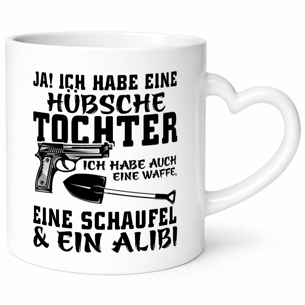Hübsche Tochter Geschenk Familie Geschenkidee lustiger Spruch Tasse