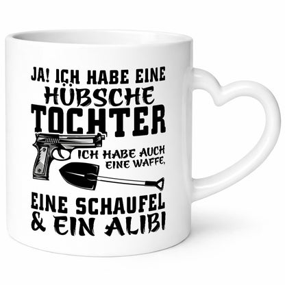 Hübsche Tochter Geschenk Familie Geschenkidee lustiger Spruch Tasse