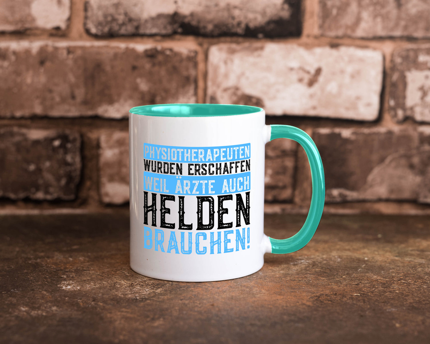 Physiotherapeut | Helden Therapeutin lustiger Spruch Humor Geschenkidee Tasse