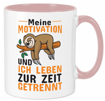 Keine Motivation | Faultier Tasse Büro Humor faul Geschenk Arbeit Kollegen