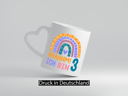3. Geburtstag | 3 Jahre Regenbogen Bääm Mädchen Geschenkidee Humor Tasse