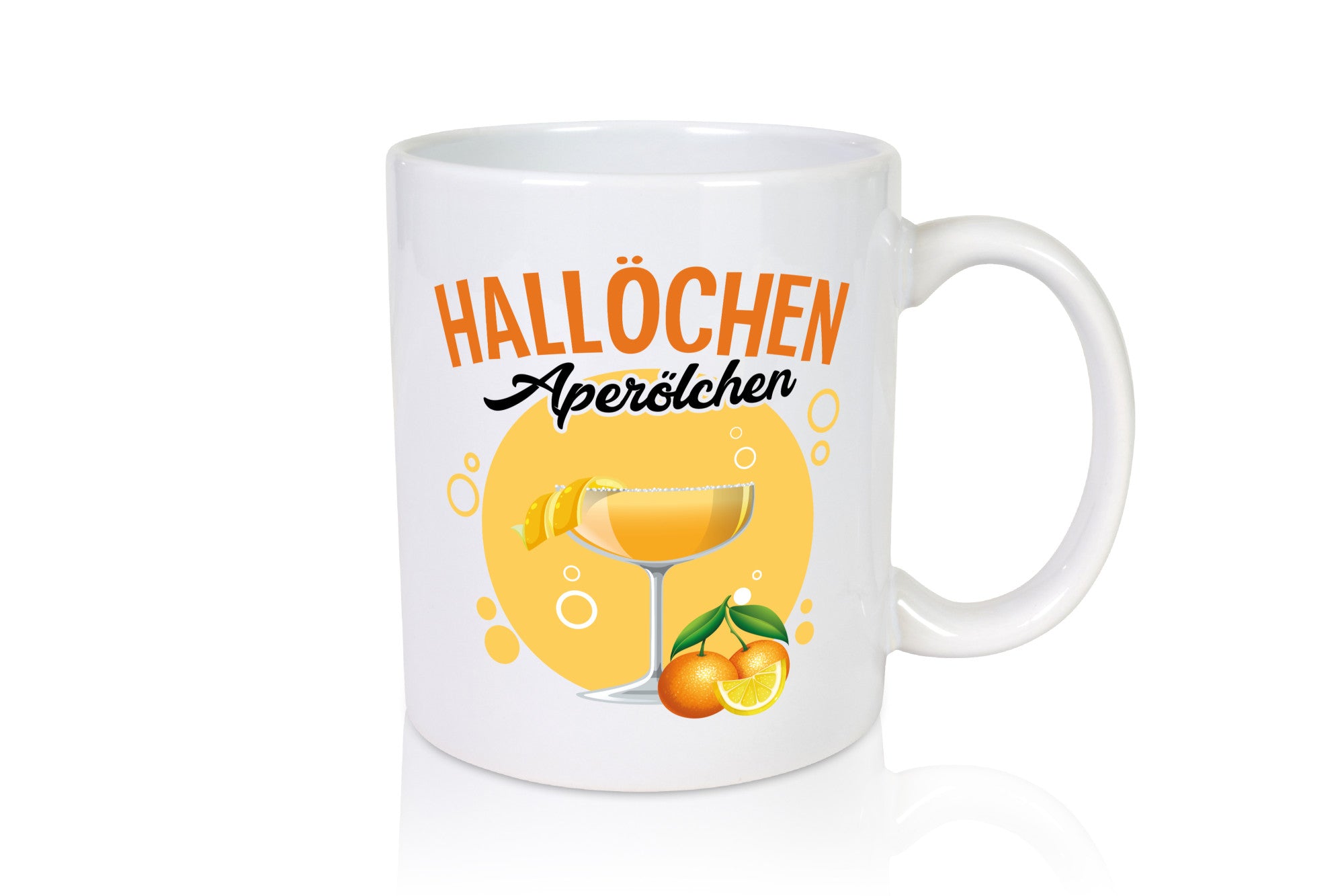 Hallöchen Aperölchen | Trinken Party lustig Humor Geschenkidee Geschenk Tasse