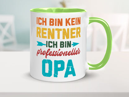 Ich bin Professioneller Opa | Rentner Großvater Geschenkidee Familie Humor Tasse