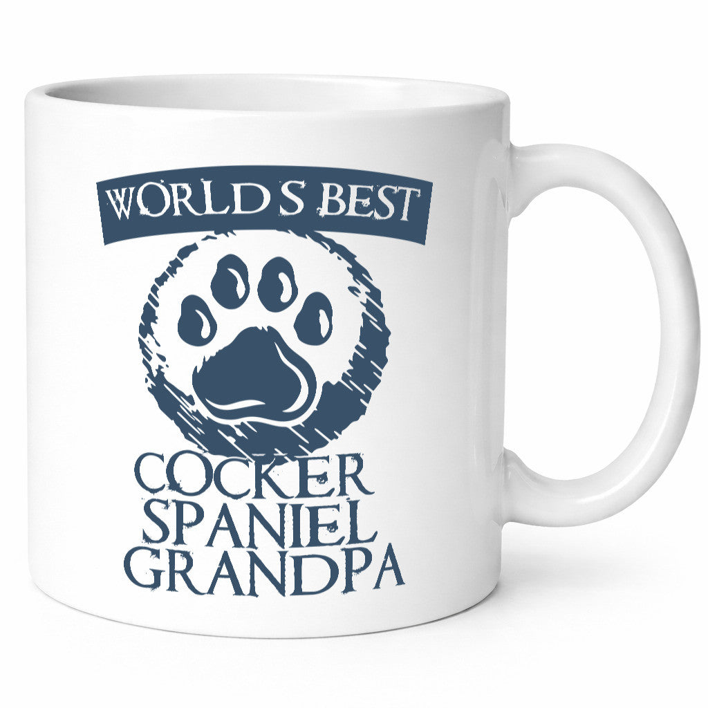 Best Cockerspaniel Grandpa | Abdruck Hundepfote Geschenkidee Tierliebhaber