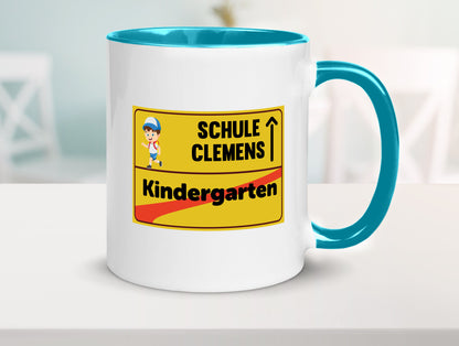 Bye Kindergarten | Schule Clemens Geschenkidee Humor Tasse
