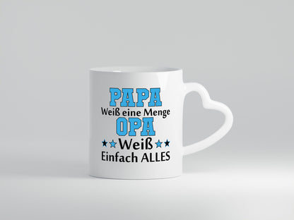 Papa weiß eine Menge, Opa alles | Sterne lustig Familie Geschenkidee Geschenk