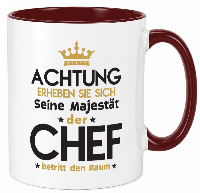 Seine Majestät Chef | Führungskraft Vorgesetzter Geschenk Arbeit Kollegen Büro Tasse