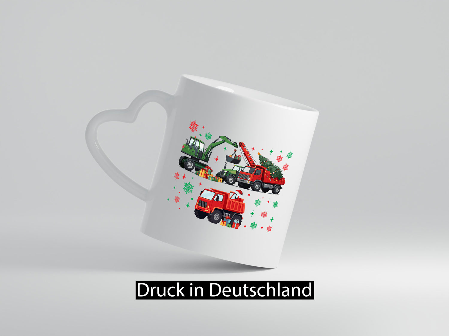 Weihnachten | Baufahrzeuge Bagger Frohe v2 lustiger Spruch Geschenk Humor