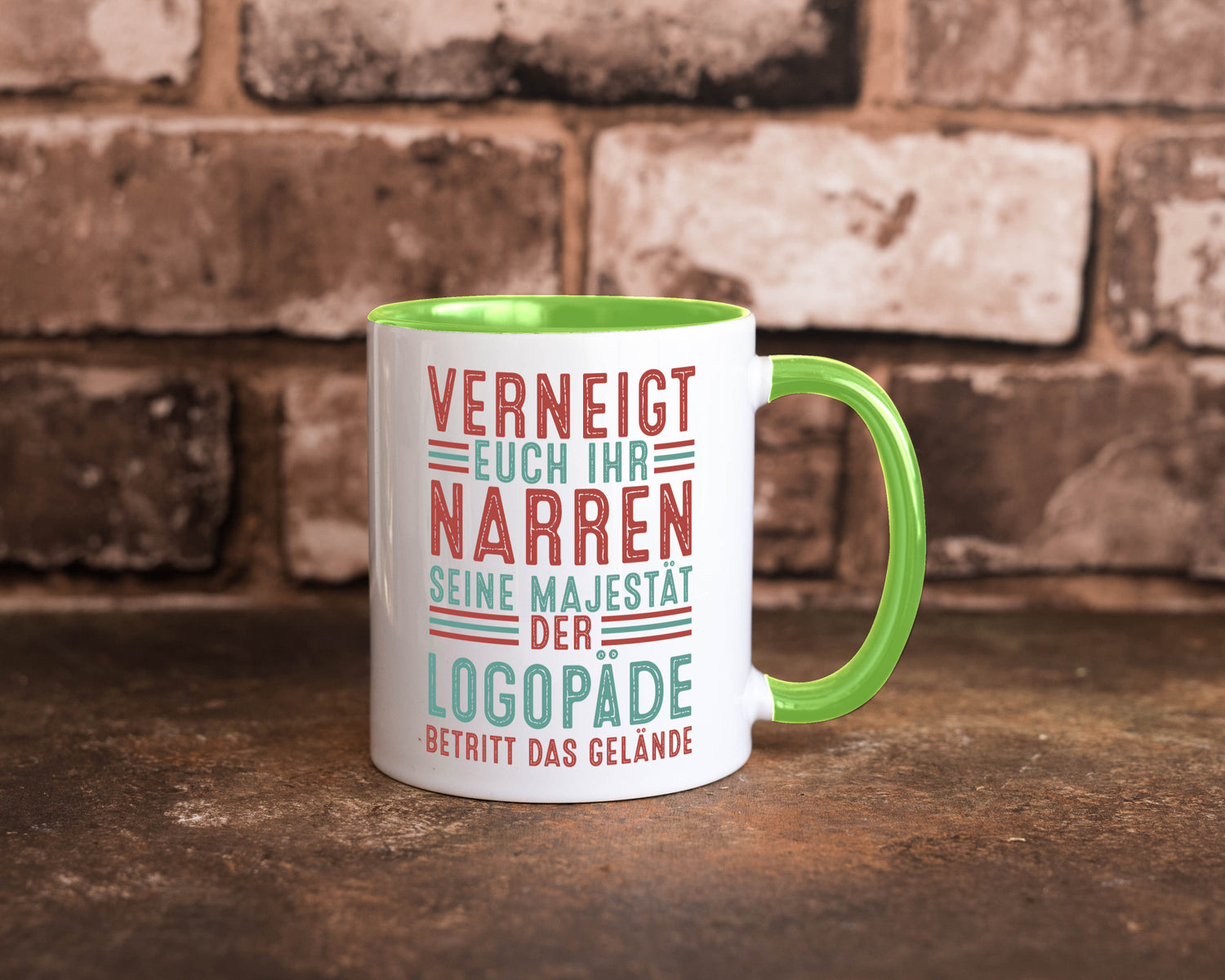 Verneigt euch: Logopäde | Sprachtherapie Geschenkidee Humor Tasse