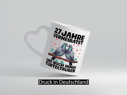 27 Jahre verheiratet | Turteltauben Ehe Ehepaar lustig Humor Geschenkidee