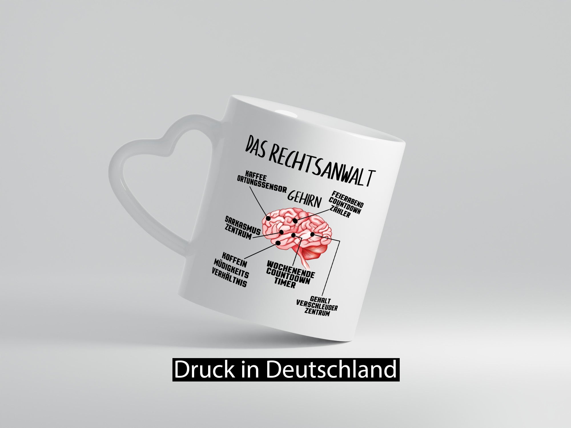 Das Rechtsanwalt Gehirn lustiger Spruch Geschenk Humor Geschenkidee Tasse