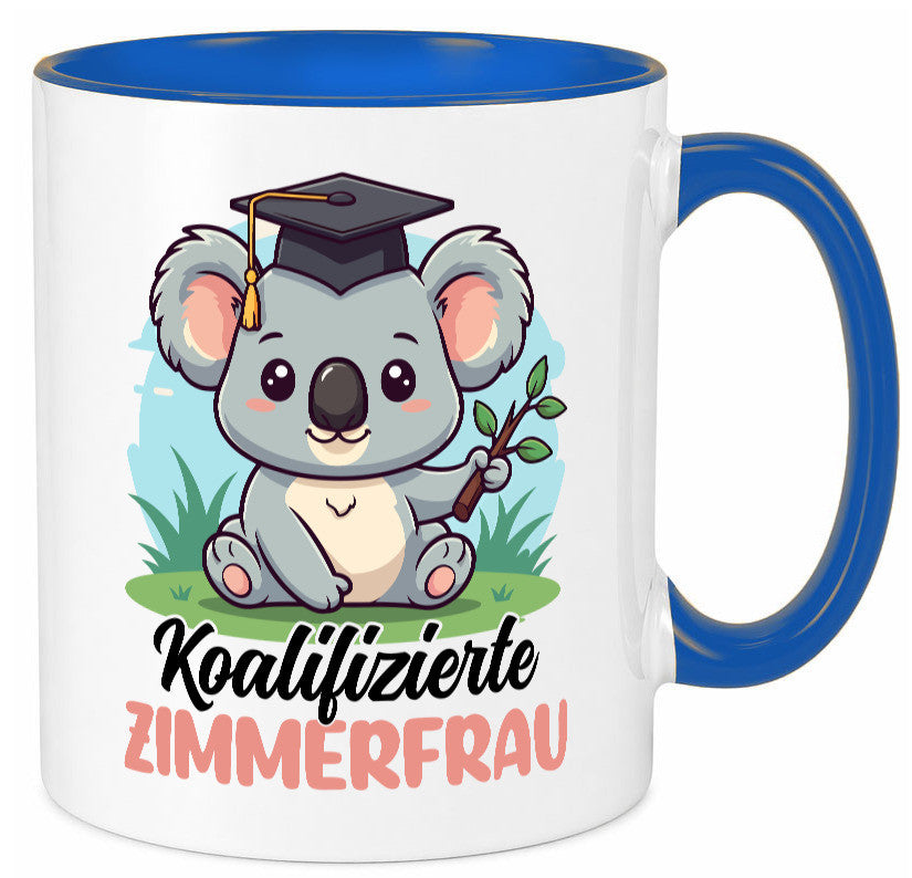 Koalifizierte Zimmerfrau| Holzbau | Handwerkerin lustiger Spruch Geschenk Humor