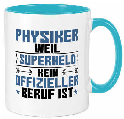 Superheld Physiker | Physik Geschenk Humor Geschenkidee lustiger Spruch Tasse