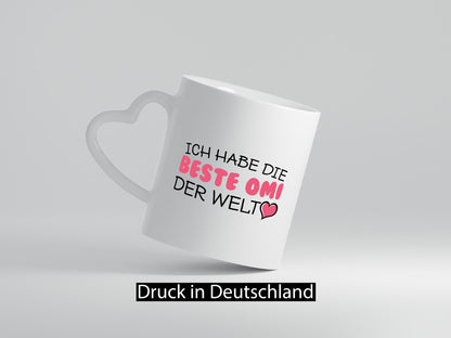Beste Omi der Welt | Oma Tasse Geburtstag Muttertag lustig Familie Geschenkidee