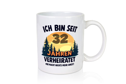 Ich bin Verheiratet | 32. Hochzeitstag Ehepaar v2 lustiger Spruch Geschenk