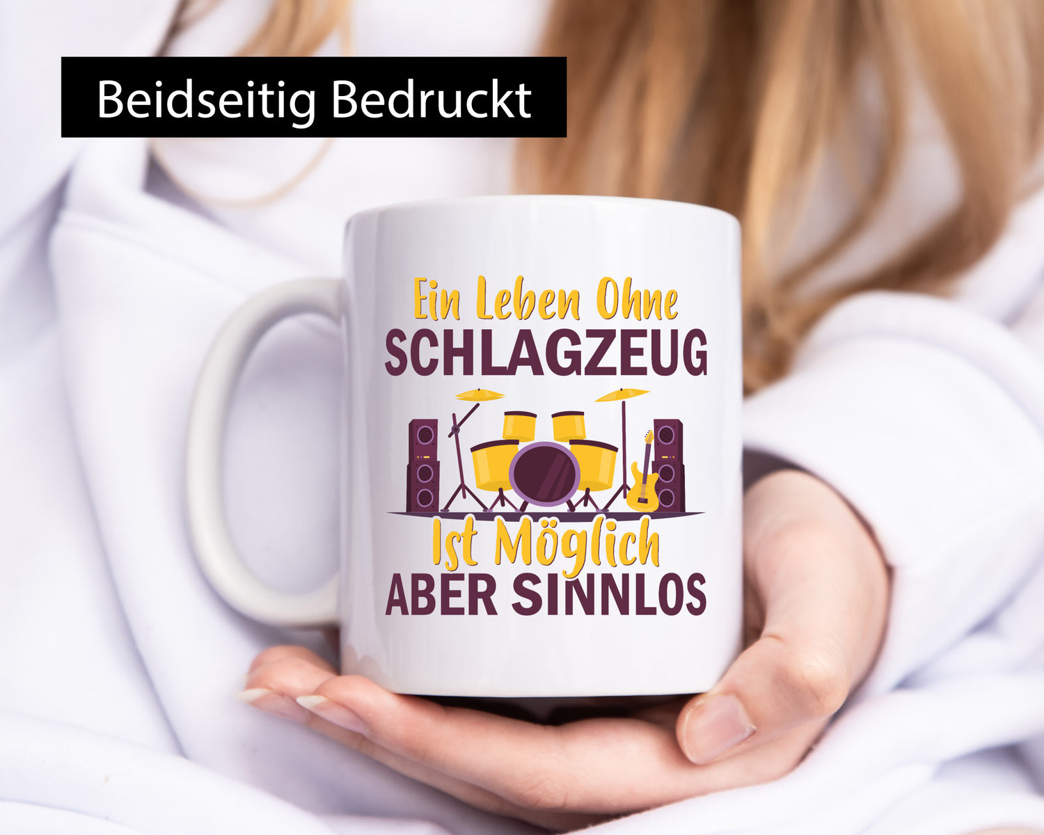 Ein Leben ohne Schlagzeug ist möglich aber Sinnlos Humor Geschenkidee Tasse