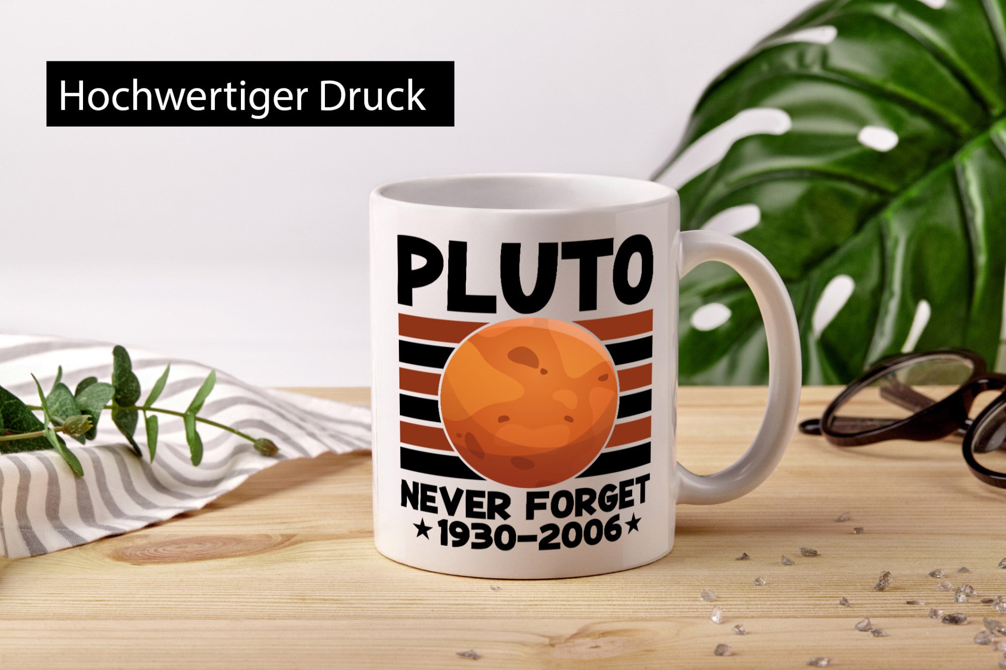 Pluto | Planet Never forget Astronomie Nerd Space Geschenk Humor Geschenkidee