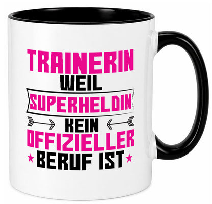 Superheldin Trainerin | Sportverein Humor Geschenkidee Tasse