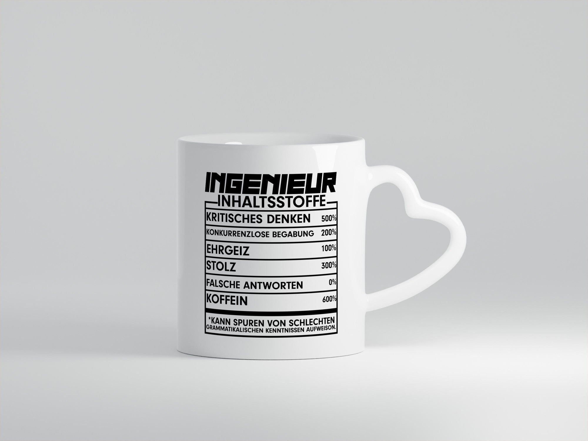 Ingenieur | Beruf Tasse Inhaltsstoffe lustig Geschenk Arbeit Kollegen Büro