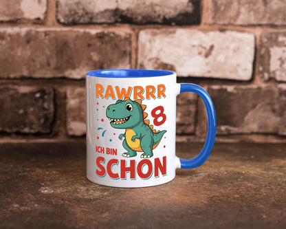 8. Geburtstag | 8 Jahre Raw ich bin schon T-Rex Geschenk Geschenkidee lustiger