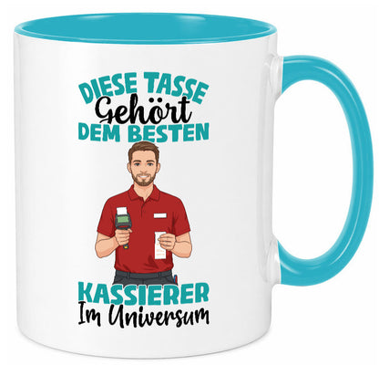 Im Universum: Kassierer Geschenk Humor Geschenkidee lustiger Spruch Tasse