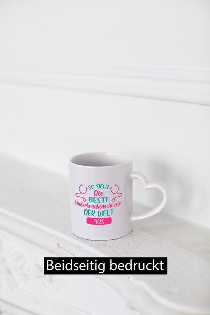 Die beste Kinderkrankenschwester | Stethoskop lustig Humor Geschenkidee Tasse