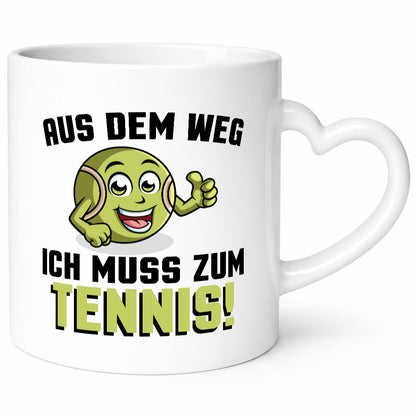 Aus dem weg ich muss zum Tennis | Tennisspielen Geschenk Humor Geschenkidee